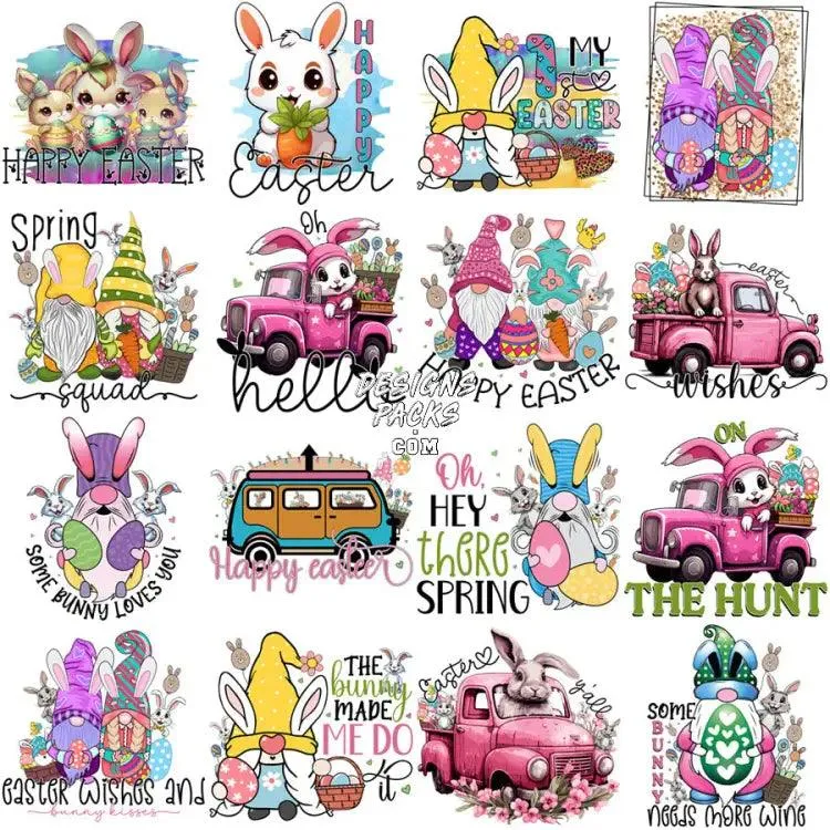 50 Mixed Easter Day Designs Bundle PNG