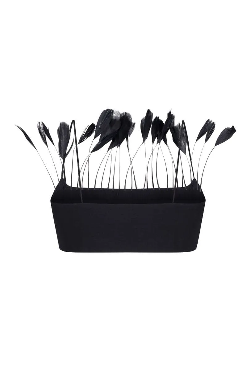 BLACK PHOENIX FEATHER BRALETTE