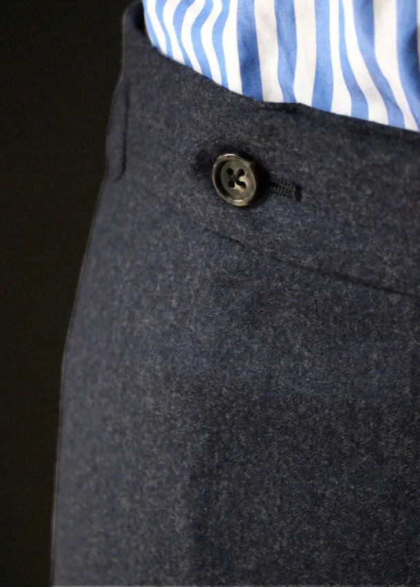 CharNavy Flannel Trouser