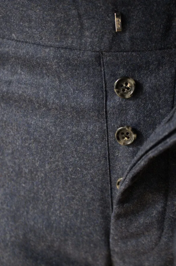 CharNavy Flannel Trouser