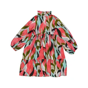 CHRISTINA ROHDE RUFFLE COLLAR BUTTON DOWN DRESS