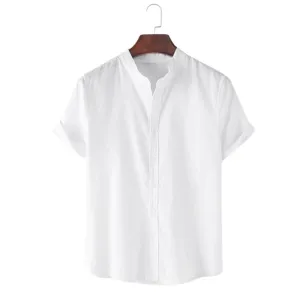 Christoffer  | Stylish Mandarin Collar Button-Down Shirt