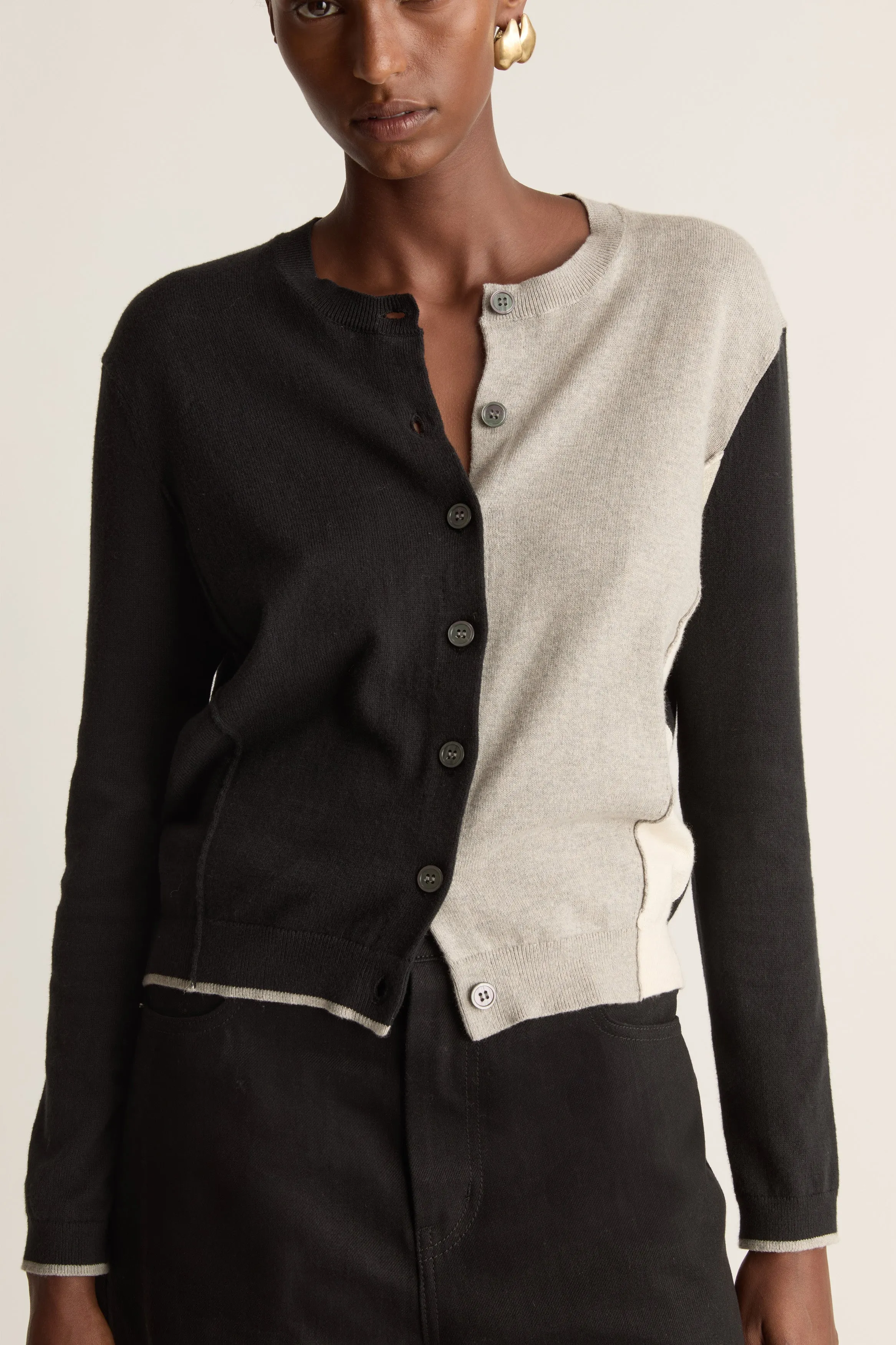 Cotton Cashmere LS Cardigan