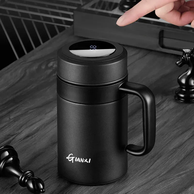 Double Walled Titanium Insulated Cup with Filter and Lid