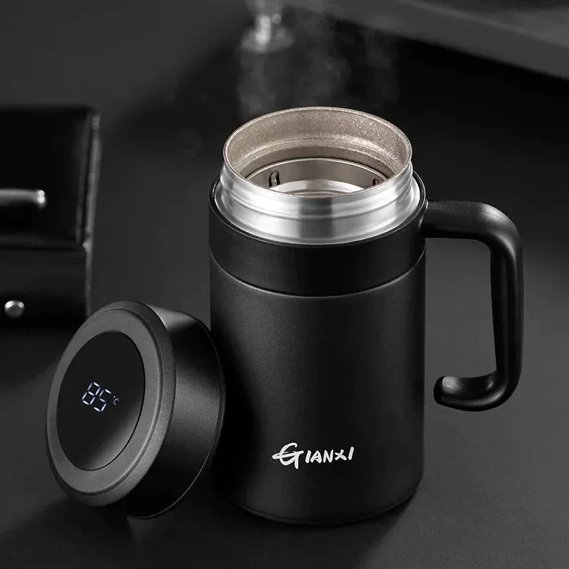 Double Walled Titanium Insulated Cup with Filter and Lid