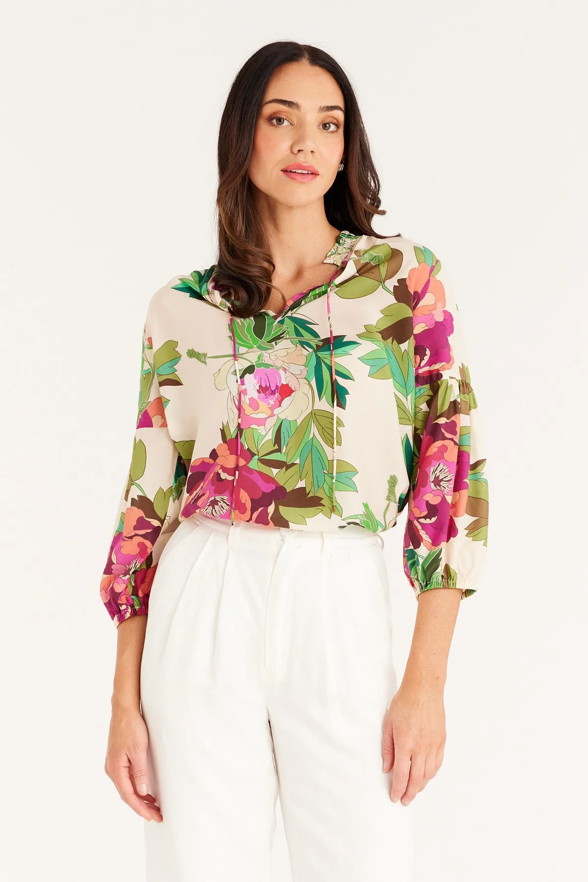 Fleur Blouse - Pink Floral
