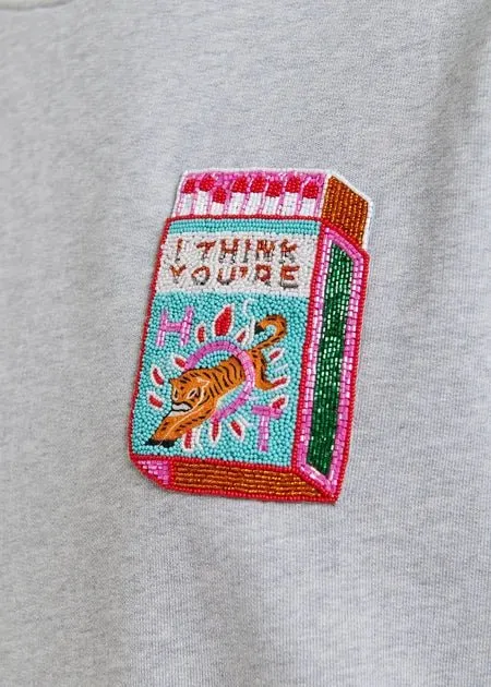Hallumettes Embroidered Sweatshirt