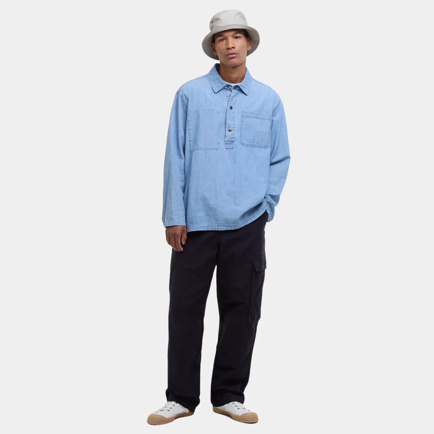Markham Denim Smock Shirt (Chambray)
