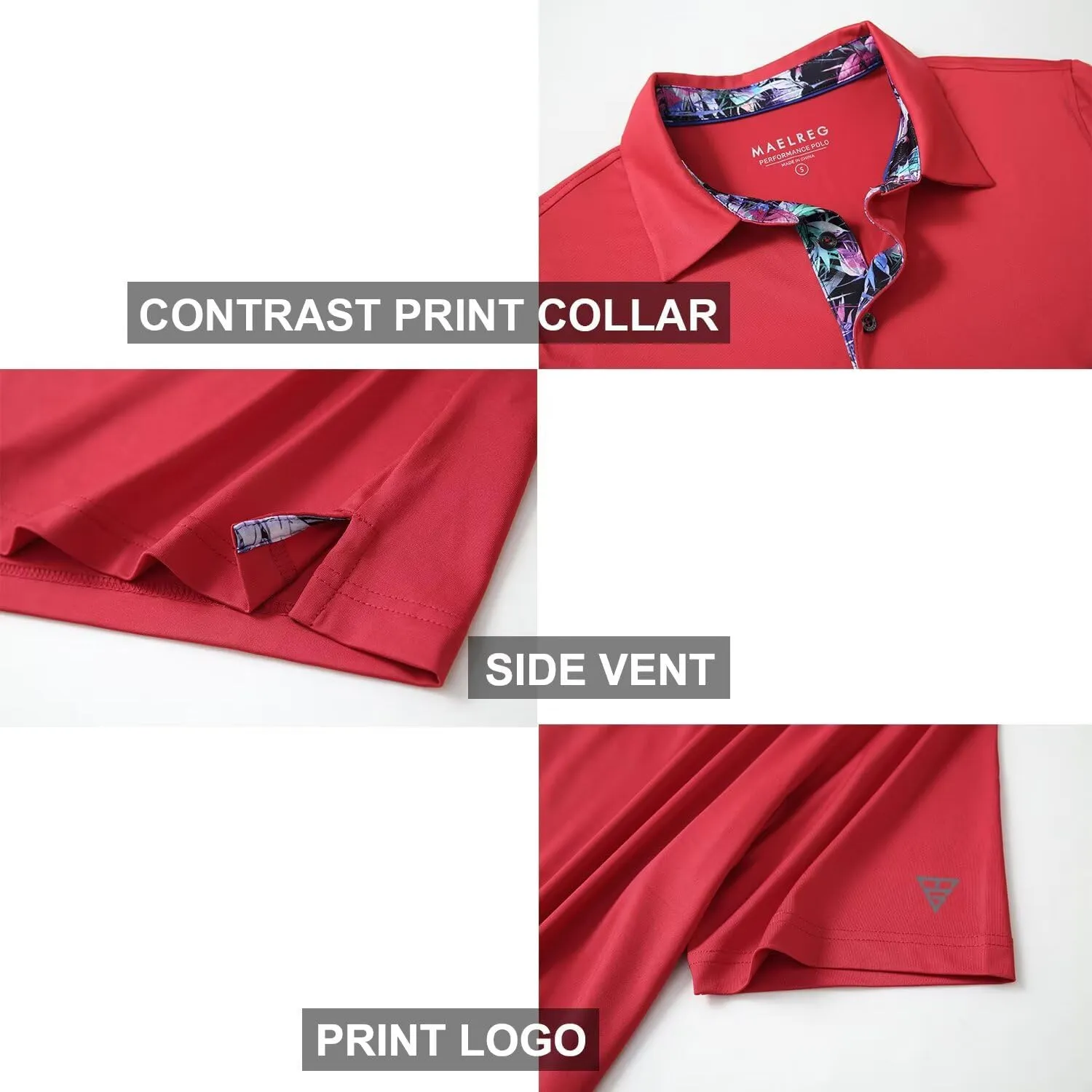 Mens Polo Shirts Short and Long Sleeve Casual Solid Stylish Dry Fit Performance Designed Collared Golf Polo Shirts for Men