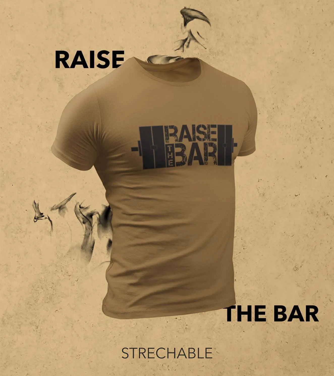 Men's Raise The Bar T-shirt (Olive Green)