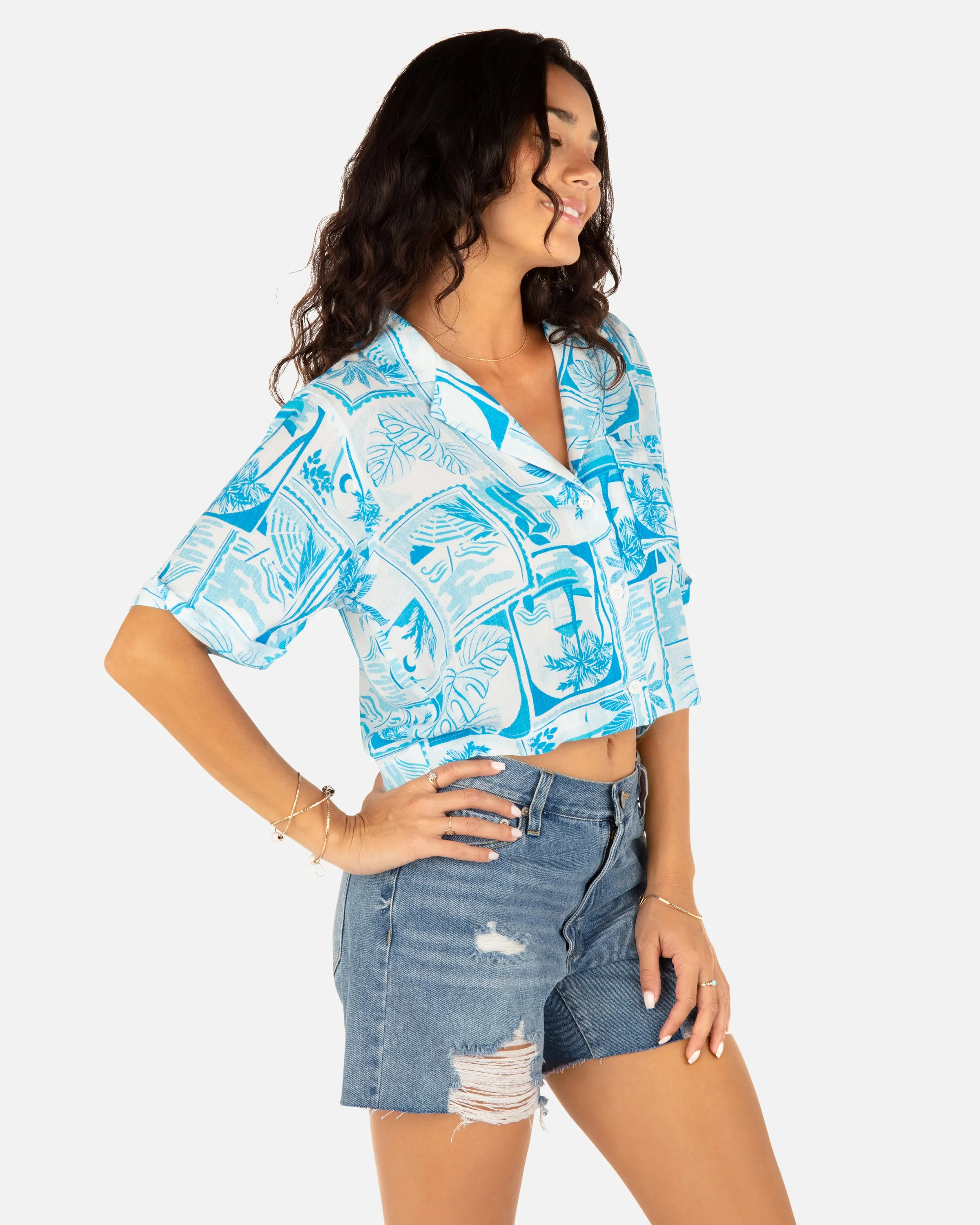 Postcard Camp Shirt