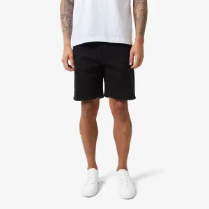 Relaxed Fit Denim Short | Black