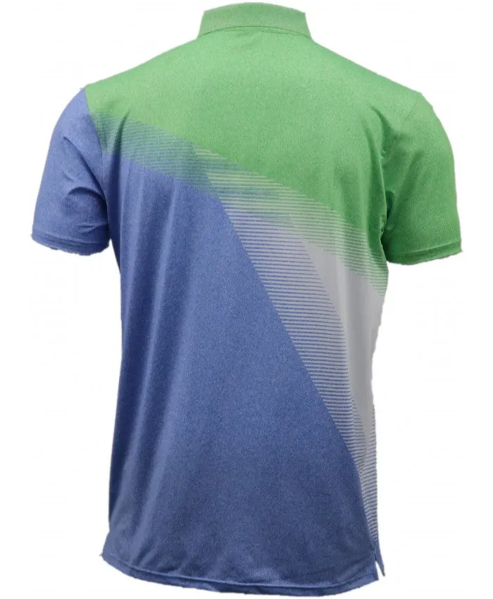 SHIV NARESH Spandex T-Shirt (Blue-Green)