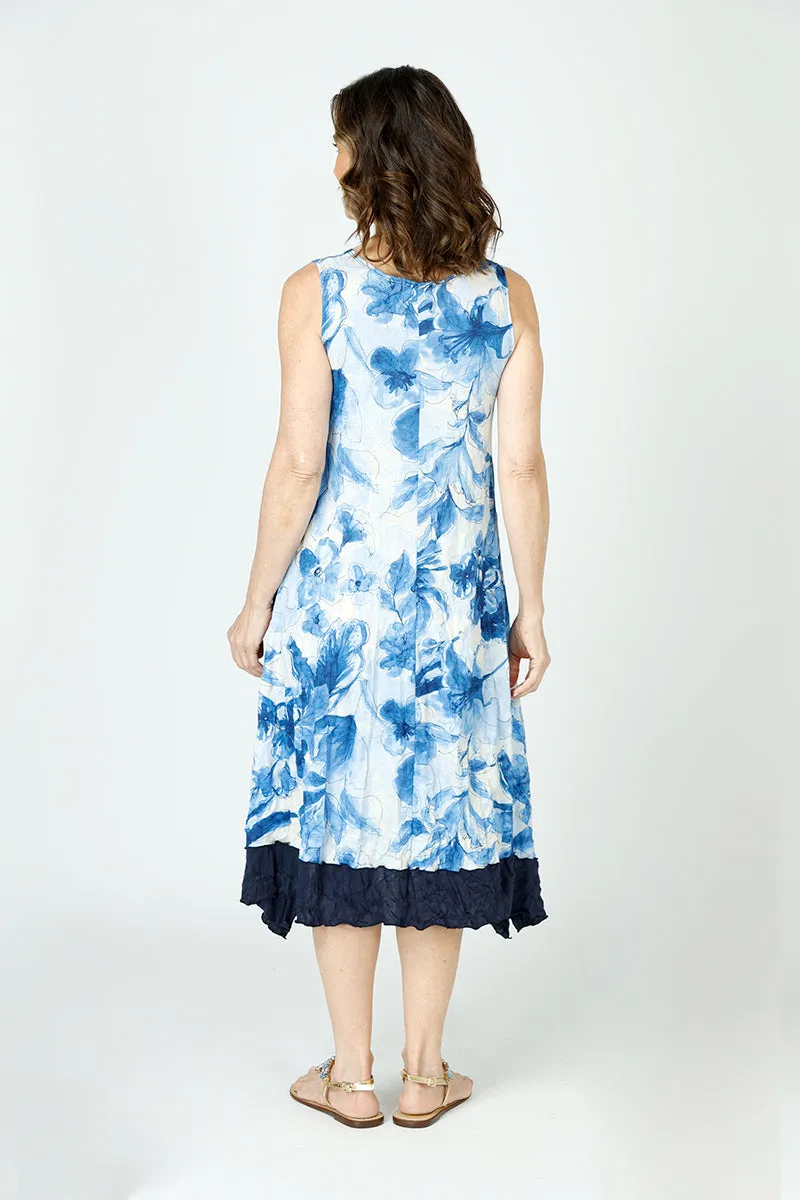 Top Ligne Blue Florals Tank Dress