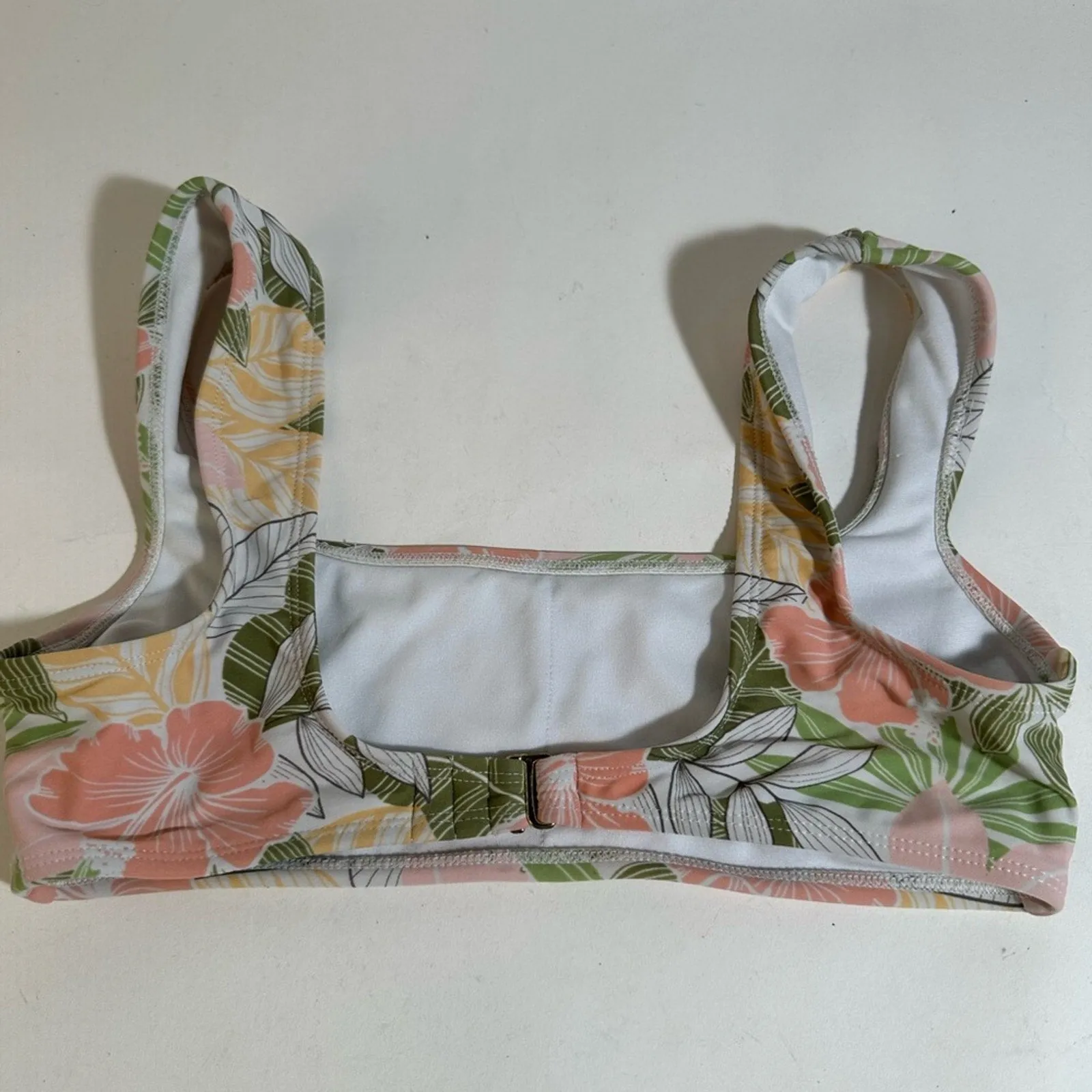 Tropical Floral Bikini Top
