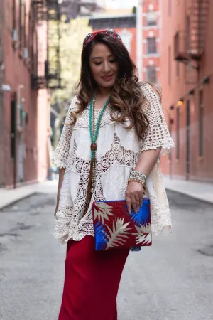 Zbornak clutch with tassel